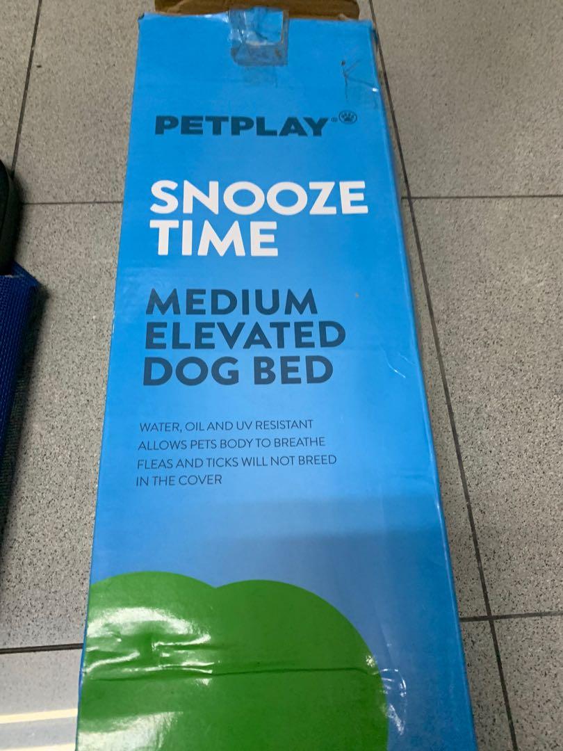 PetPlay Snooze Time Cooling Elevated Dog Bed, Medium, Elevated Pet Bed