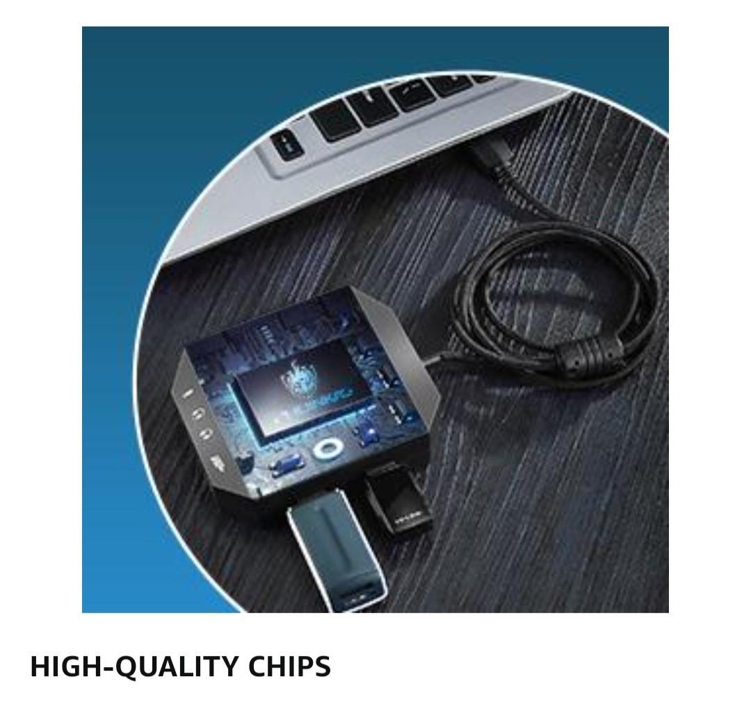 PHOINIKAS External Sound Card, USB Audio Adapter with 3.5mm Headphone