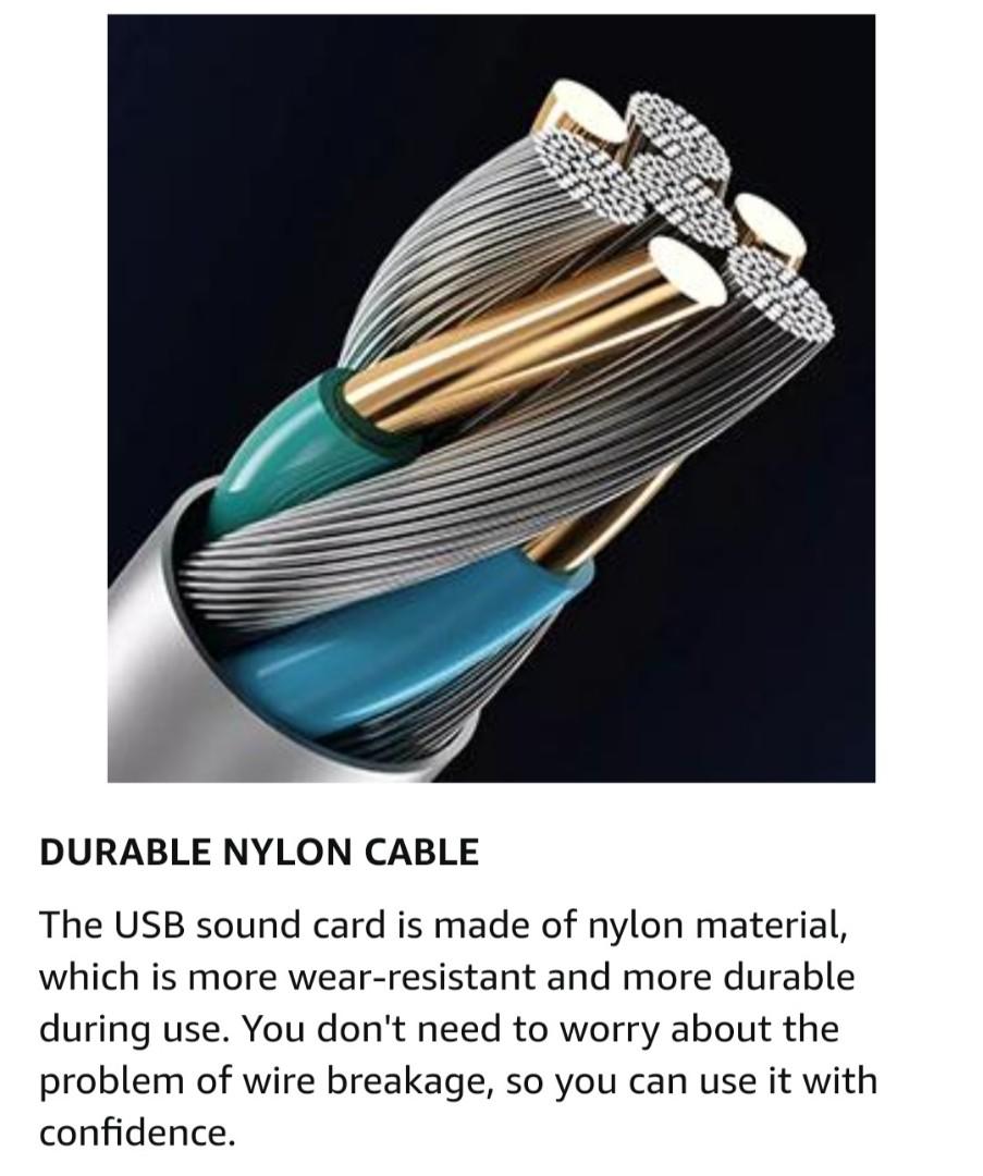 PHOINIKAS External Sound Card, USB Audio Adapter with 3.5mm Headphone