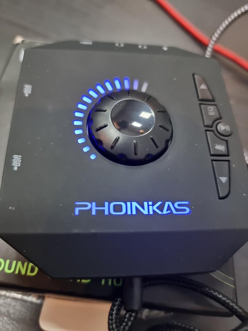 PHOINIKAS External Sound Card, USB Audio Adapter with 3.5mm Headphone