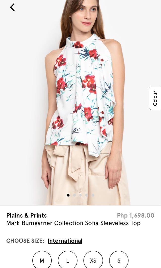 Plains and Prints Mark Bumgarner top (Category: Sleeveless) located in Baguio. Submitted by bleighmax (Listing ID 1166483217, Image 1). Description: Used only once like new.
