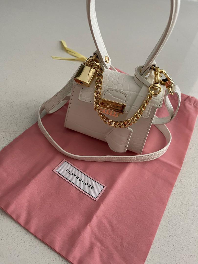 PLAYNOMORE Micro Bag White VVV SMALL