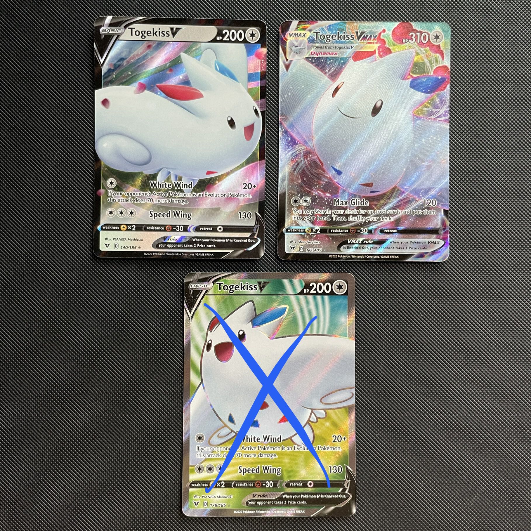 Togekiss (rara tipo fada) - Pokémon TCG Cards (original em