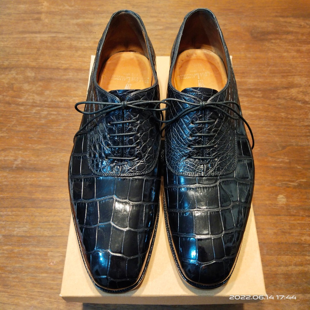 Ralph Lauren Genuine Crocodile w/ Shoe Trees Black Leather Shoe ,  Men's Fashion, Footwear, Dress Shoes on Carousell