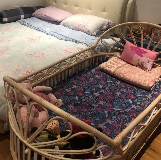 Momiji Kids Rattan Toddler Bed, Babies & Kids, Baby Nursery & Kids