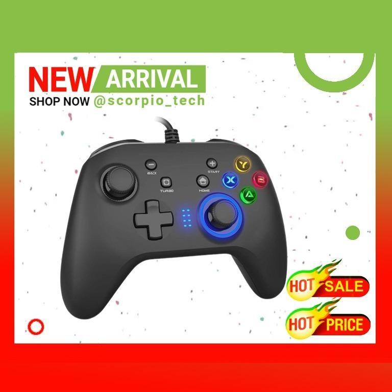 Ready Stock Wired Gaming Controller For Pc Gamepad With Dual Joystick Vibration Motors 6 5 Feet Usb Cable Compatible With Windows 7 8 10 Ps3 Android Tv Box Nintendo Switch Video Gaming Gaming Accessories
