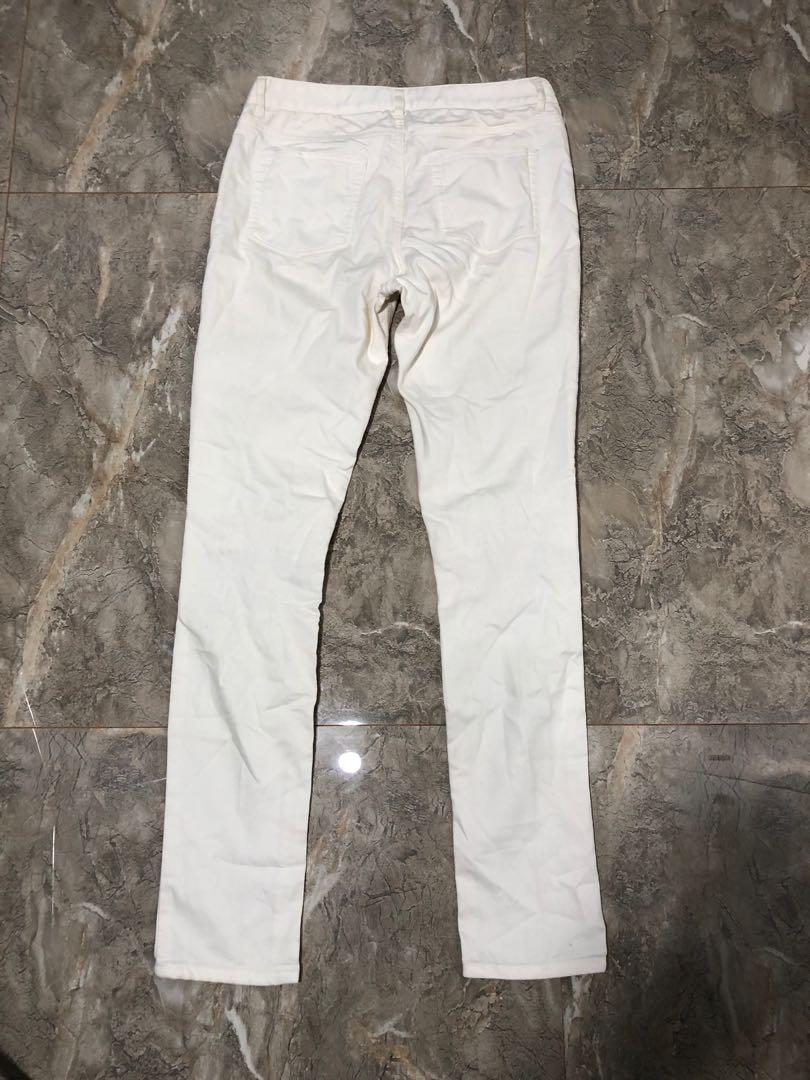 ripped jeans white, Fesyen Wanita 