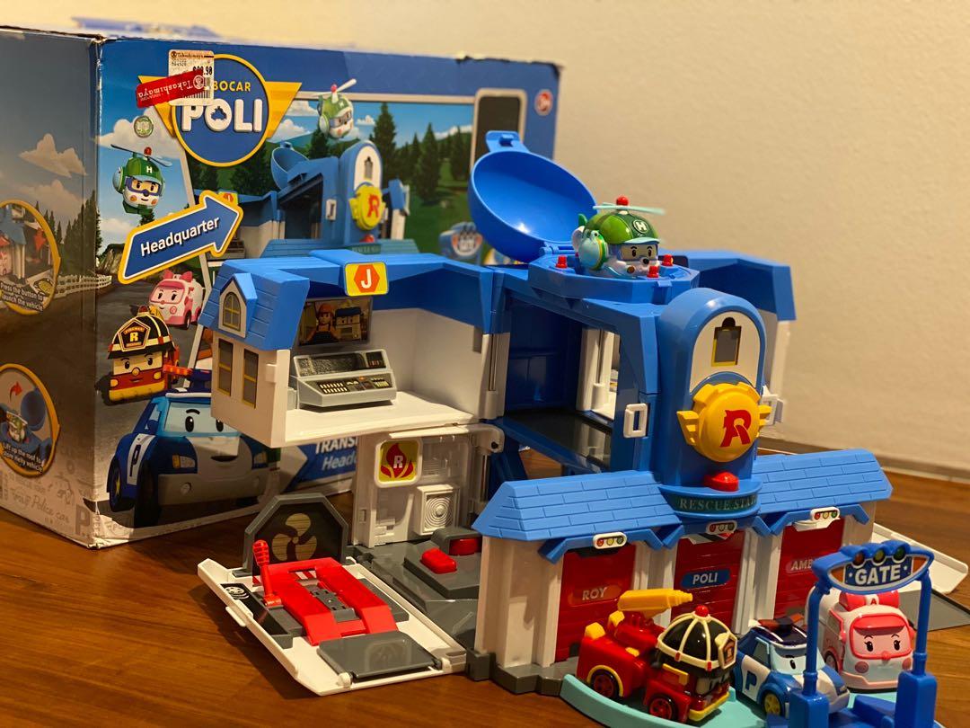 Robicar Poli Transforming Headquarter Role Play Toddler Toy, Babies