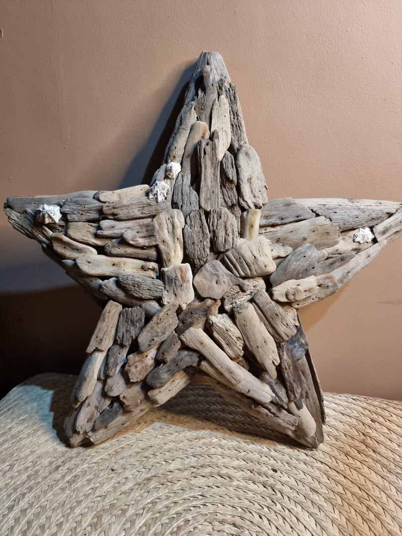 Rustic driftwood star wall decor (Category: Wall Decor) located in Quezon City. Submitted by momma01 (Listing ID 1166612586, Image 1). Description: Rustic star theme wall decor 18" x 18" Shipping c/o buyer..