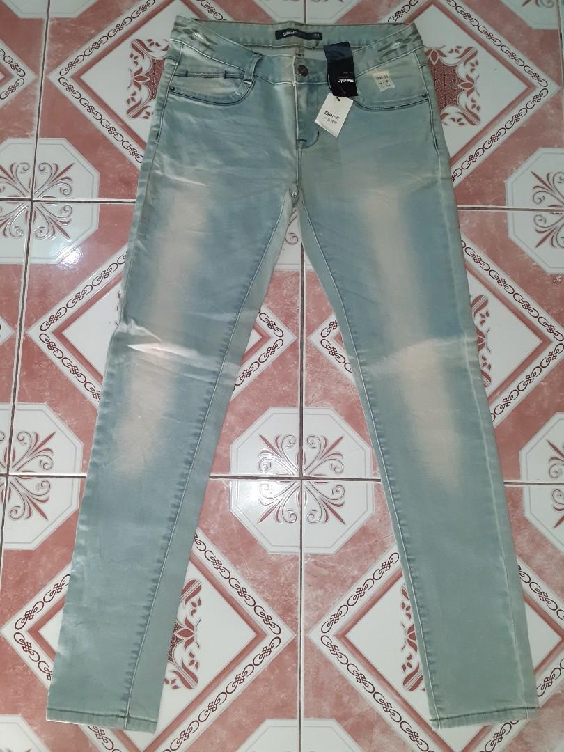 Semir Washed light blue denim pants 