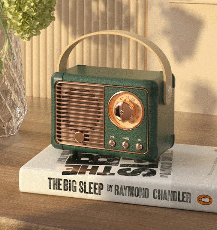 (SG Ready Stocks) Retro Style Bluetooth Wireless Portable Speaker with ...