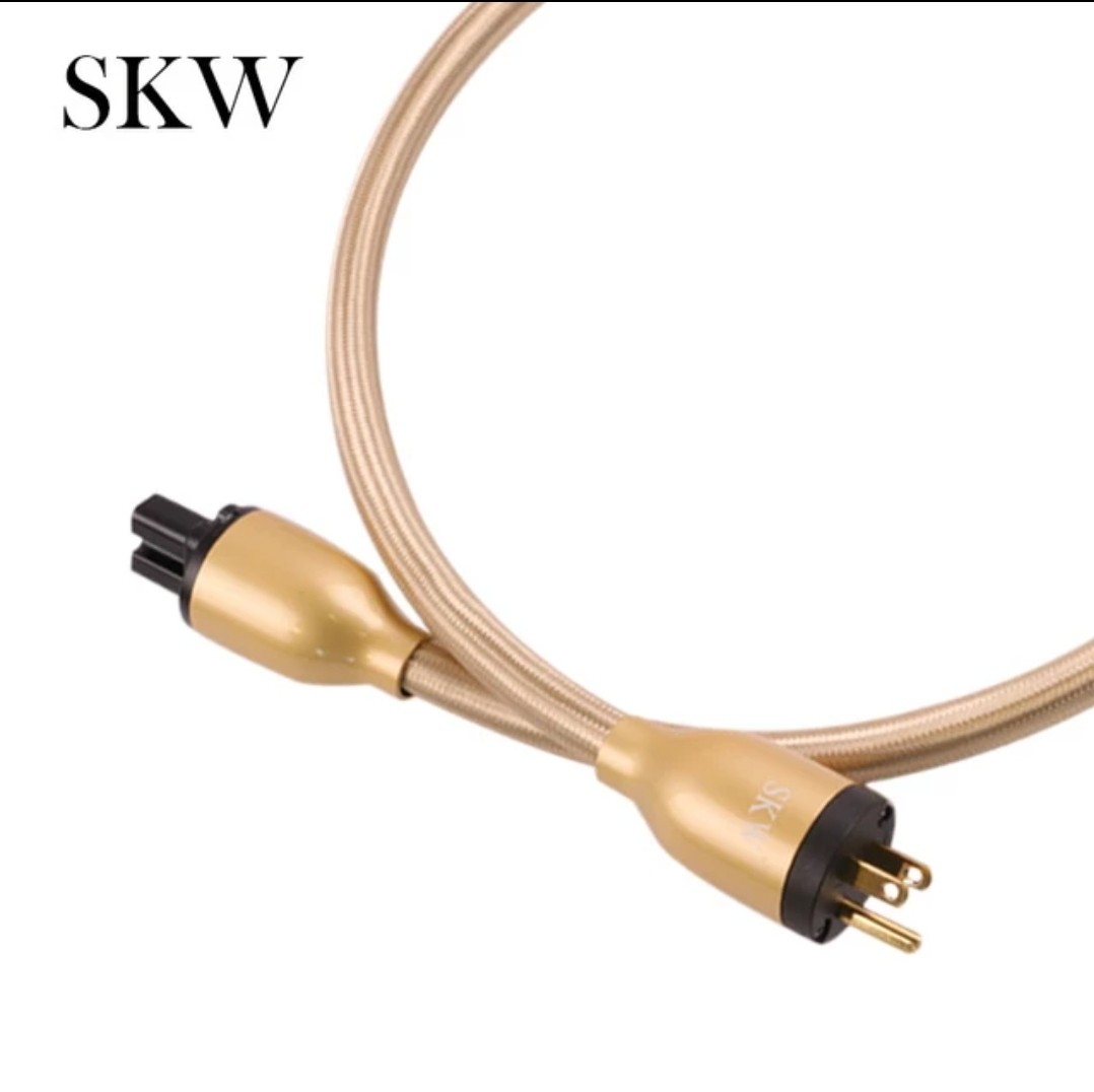 SKW Hi Fi Audiophile Power Cord/Cable 2M, Audio, Other Audio Equipment on Carousell