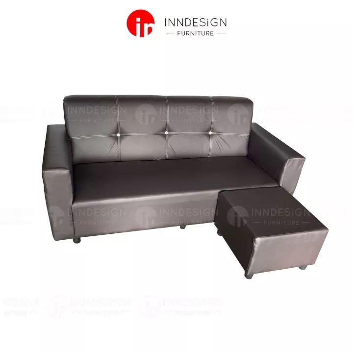 Sofa fully assembled with stool, Furniture & Home Living, Furniture
