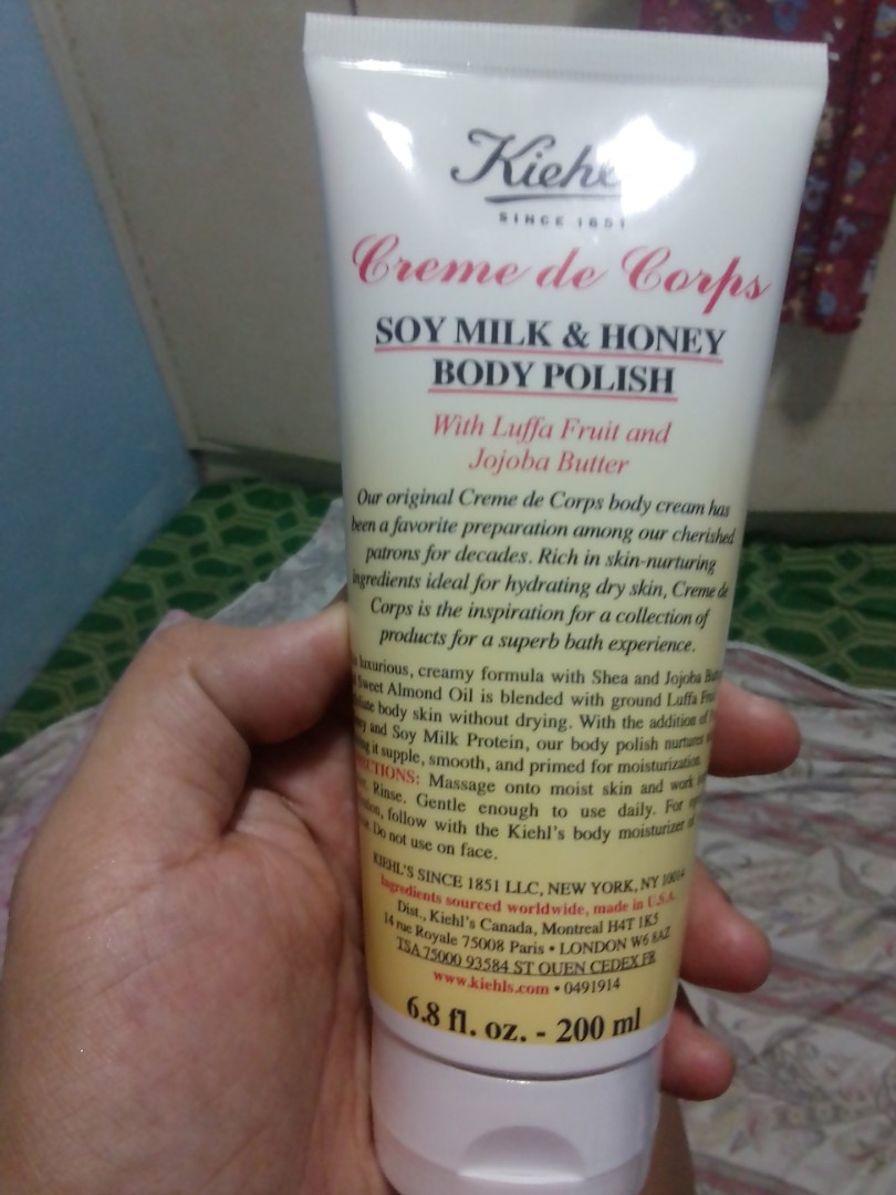 Repriced!! KIEHL'S Soy Milk and Honey Body Polish, Beauty & Personal