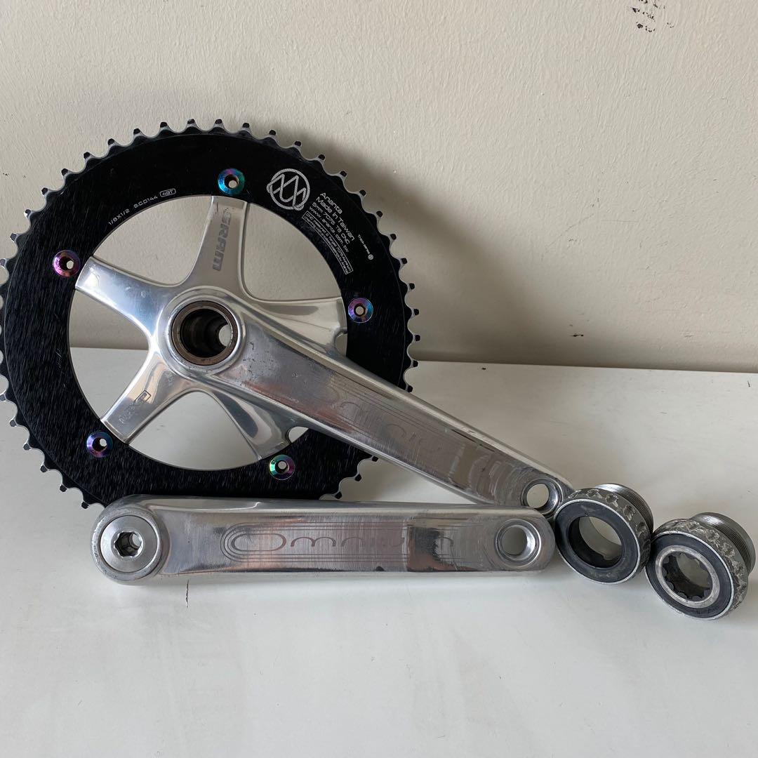SRAM GXP 165mm 48T Negro Omnium Track Crankset W/BB