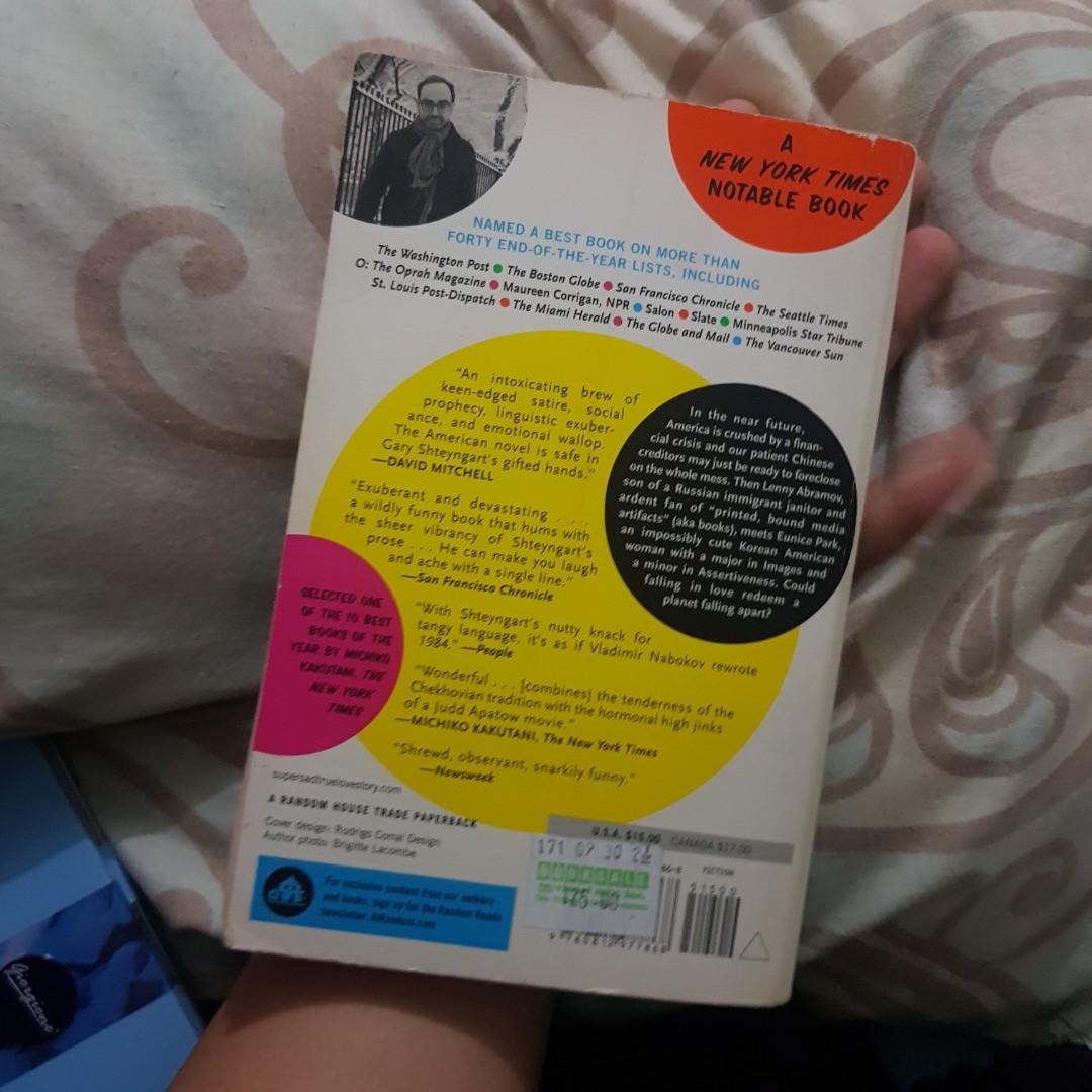 Super sad true love story by gary shteyngart hobbies toys books