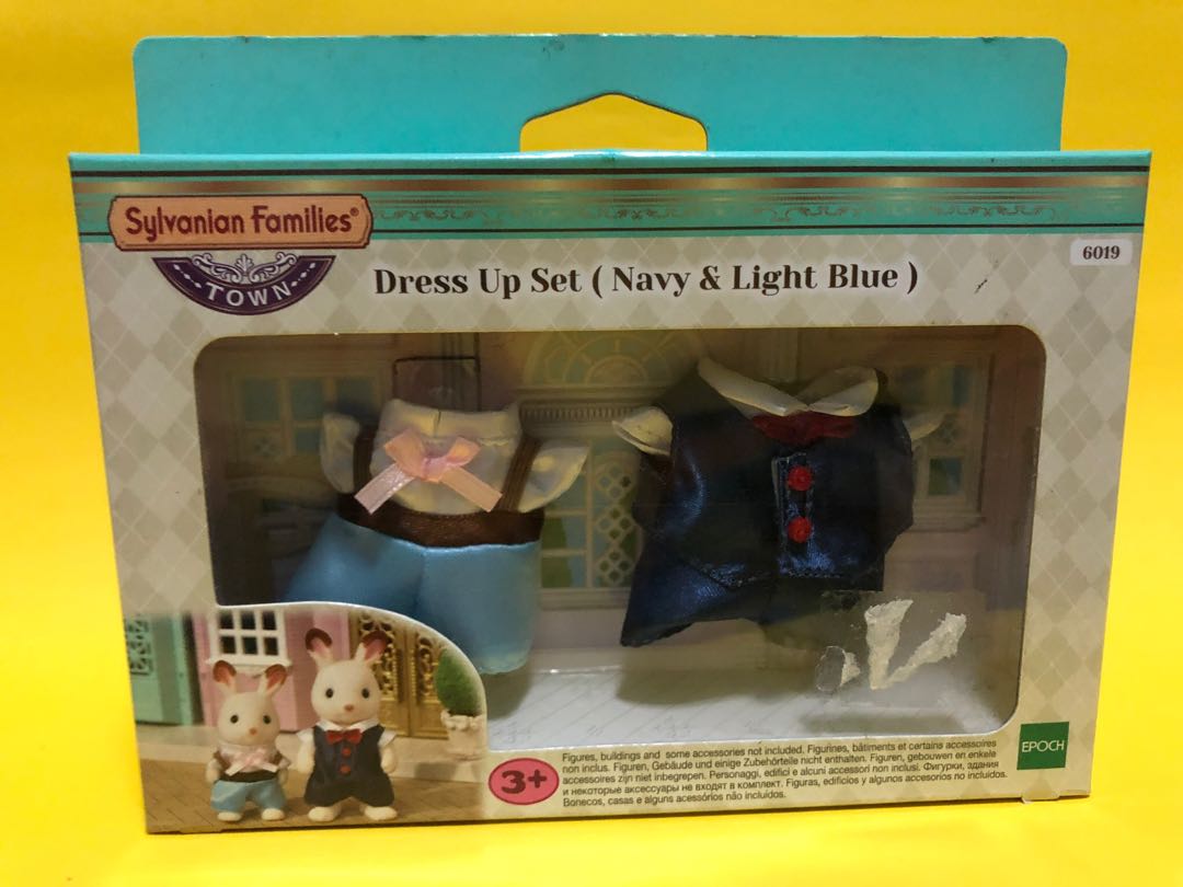 Sylvanian Families Dress Up Set Navy and Light Blue, Hobbies & Toys, Toys & Games on Carousell