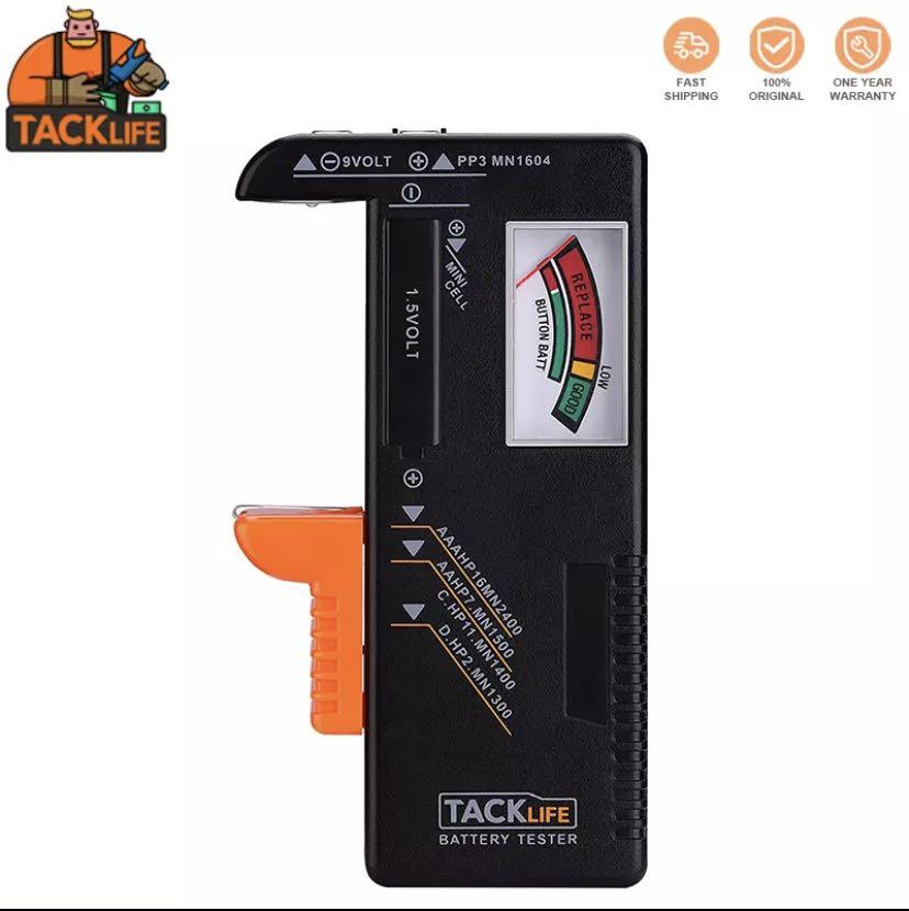 TACKLIFE MBT01 Pointer Battery Tester Battery Capacity Test Tools