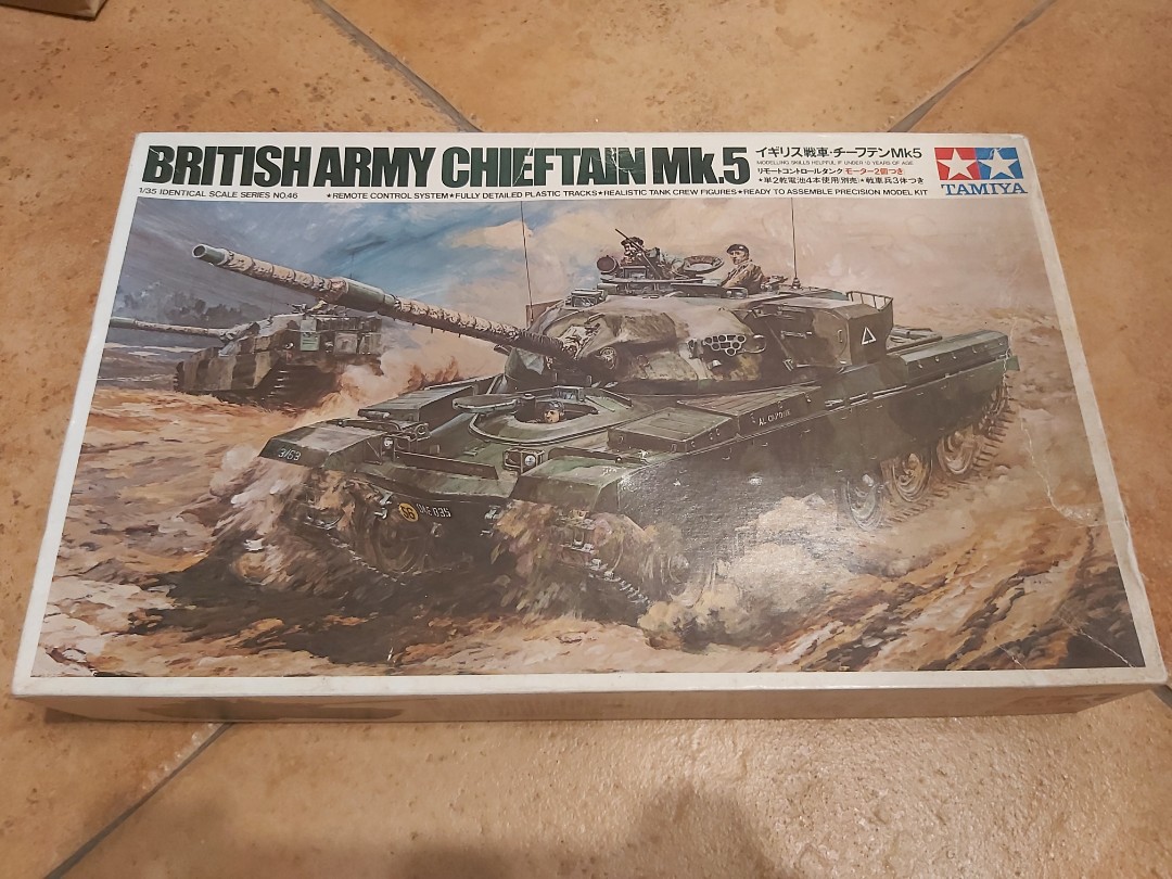 小鹿628 Tamiya 1/35 British Army Chieftain Mk.5 線控坦克田宮雙星