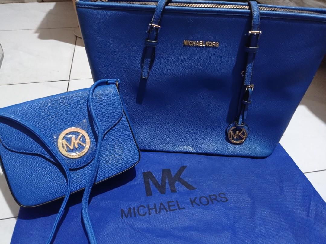 blue mk purse