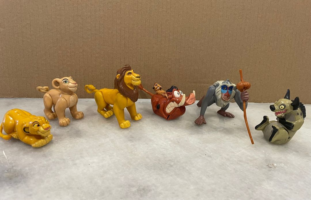1994 Burger King Disney The Lion King Toy Figures Complete Set of 7 New Sealed 
