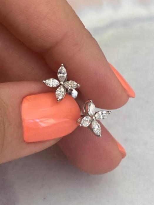 Tiffany and co Victoria diamond small earrings Women s Fashion