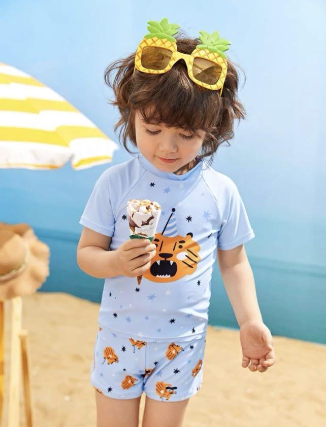 Toddler swimming costume set, Babies & Kids, Babies & Kids Fashion on