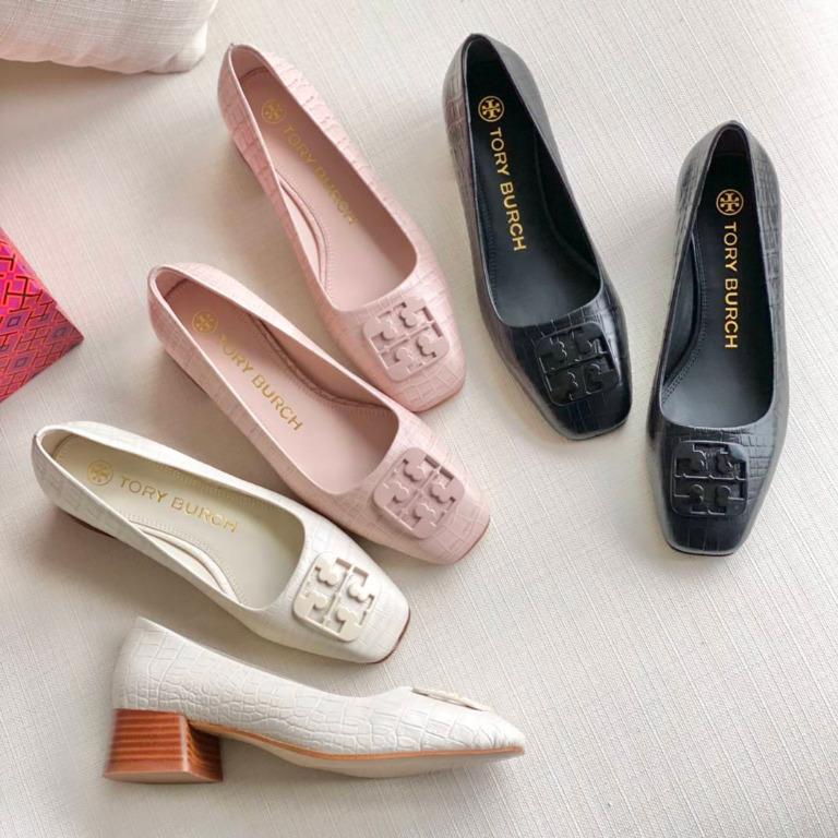 Tory burch discount square toe flats