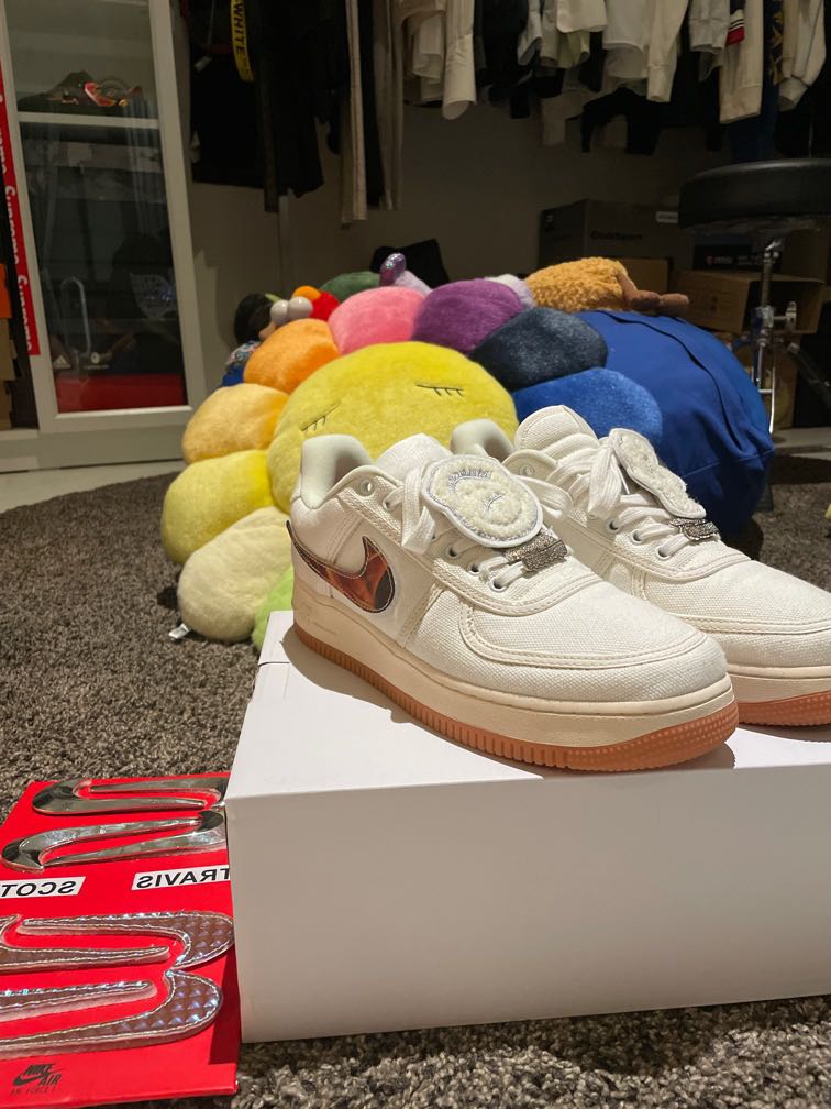 Travis Scott AF1 Sail, 男裝, 鞋, 波鞋on 