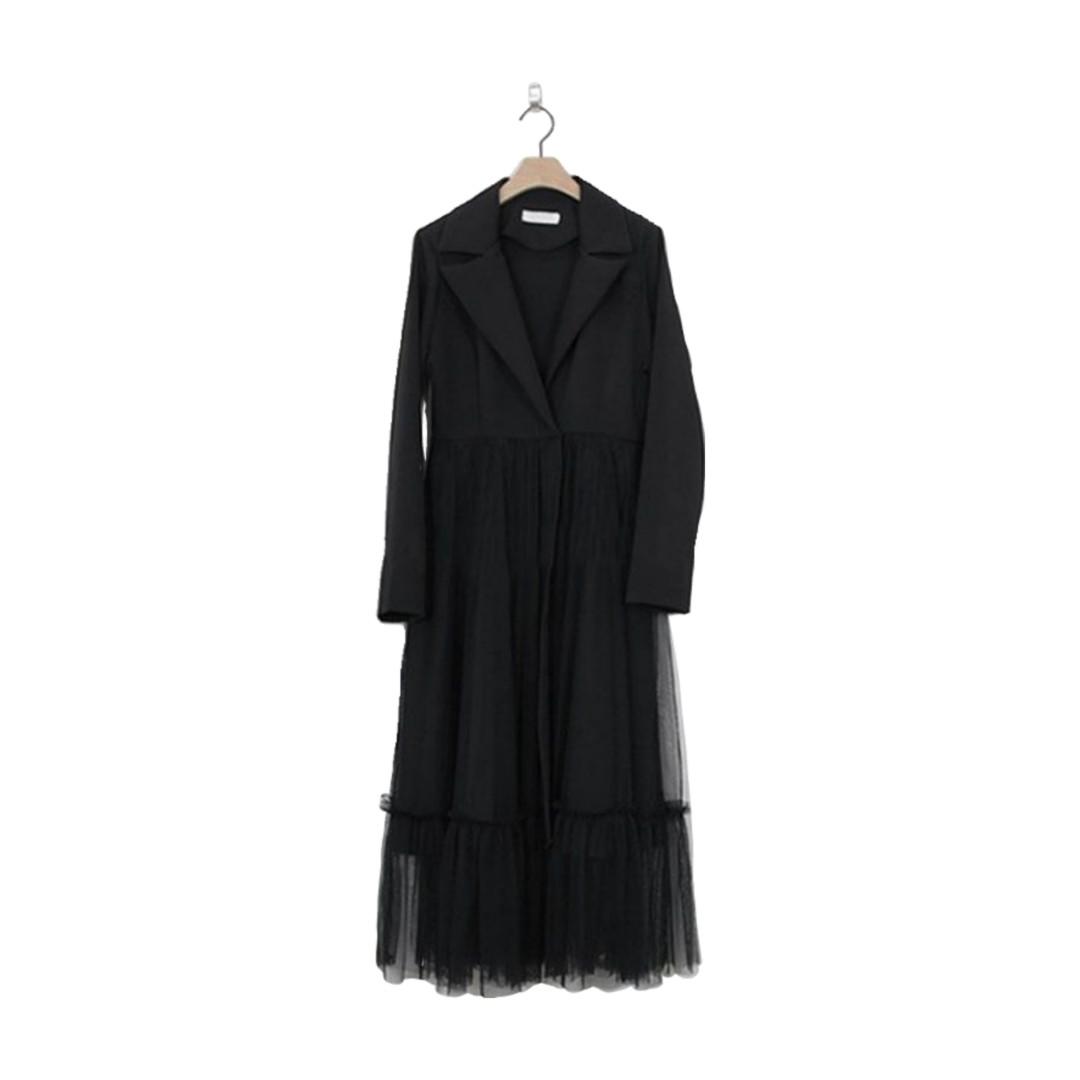 formal grunge goth Tulle Solid Black Maxi Blazer Dress, Women's Fashion,  Dresses & Sets, Dresses on Carousell