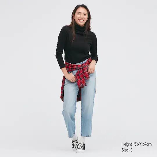 UNIQLO WOMEN HEATTECH FLEECE TURTLENECK LONG SLEEVE TSHIRT