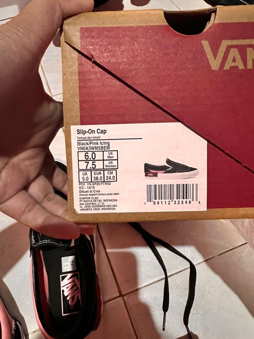 Vans Cut n Paste Black Pink SlipOn