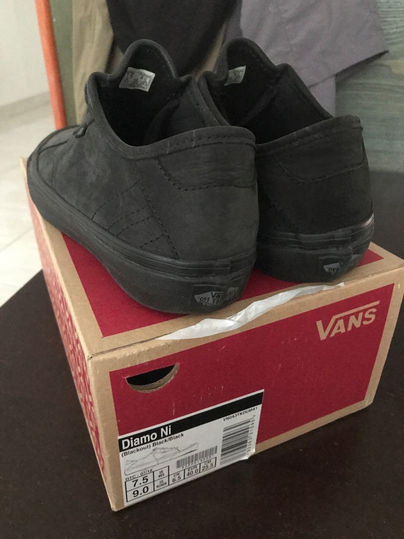 Vans blackout diamo shop ni