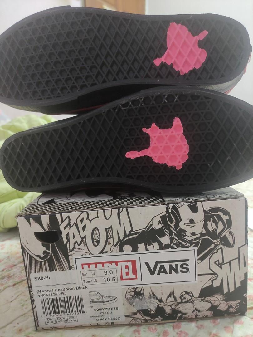 VANS X MARVEL DEADPOOL Men s Fashion Footwear Sneakers on Carousell