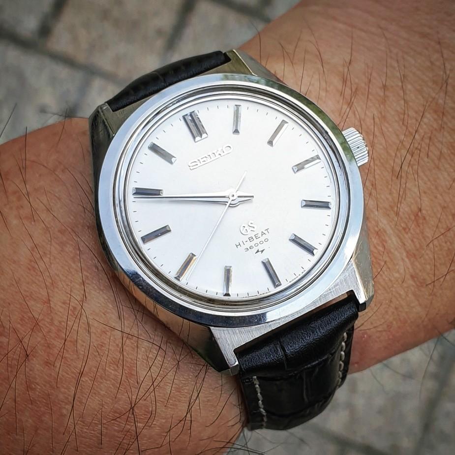 Vintage Grand Seiko (Category: Luxury Watches) located in Makati City. Submitted by greydial (Listing ID 1166498990, Image 2). Description: Vintage Grand Seiko - Grammar of Design Yes! Highbeat 36,000! Rare na, cleanest in the market pa! Crown and medallion still in tact! 10/10 condition because freshly serviced by Sir Alex of YourTime, Greenbelt, Makati. 2 years warranty. Asking 95k QC area.