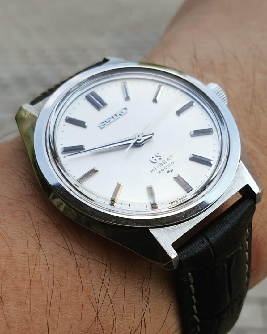 Vintage Grand Seiko (Category: Luxury Watches) located in Makati City. Submitted by greydial (Listing ID 1166498990, Image 1). Description: Vintage Grand Seiko - Grammar of Design Yes! Highbeat 36,000! Rare na, cleanest in the market pa! Crown and medallion still in tact! 10/10 condition because freshly serviced by Sir Alex of YourTime, Greenbelt, Makati. 2 years warranty. Asking 95k QC area.