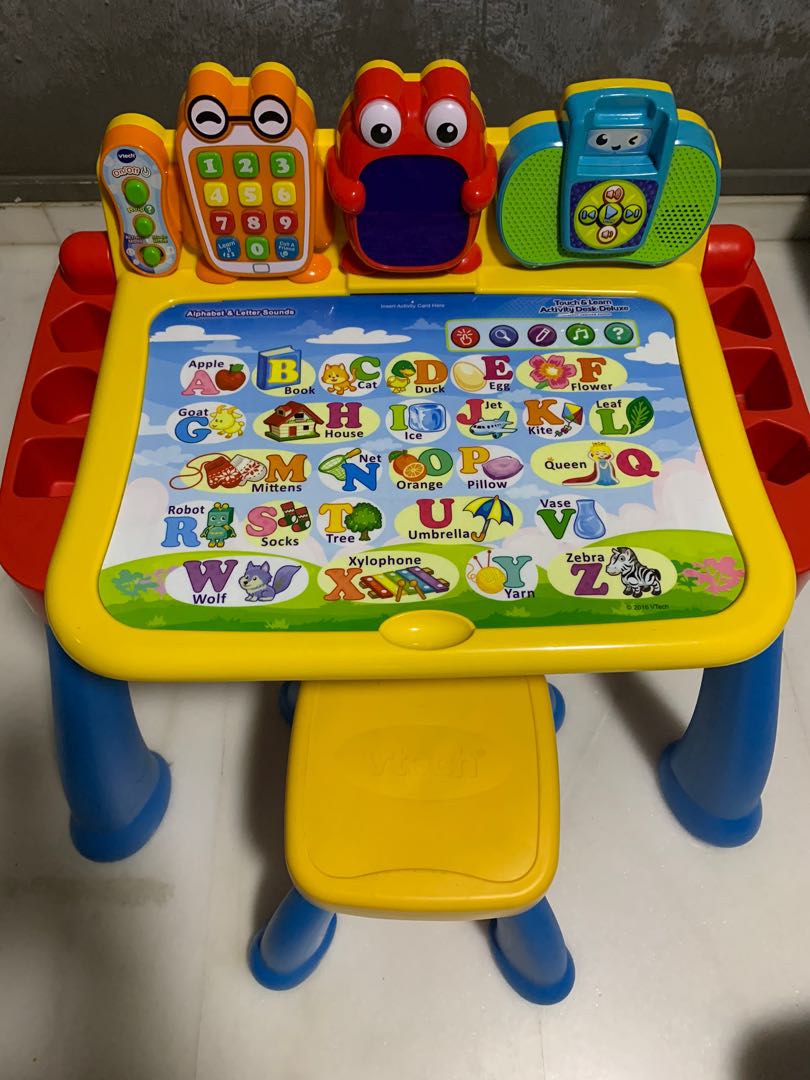 Vtech alphabet and shop letter sounds table