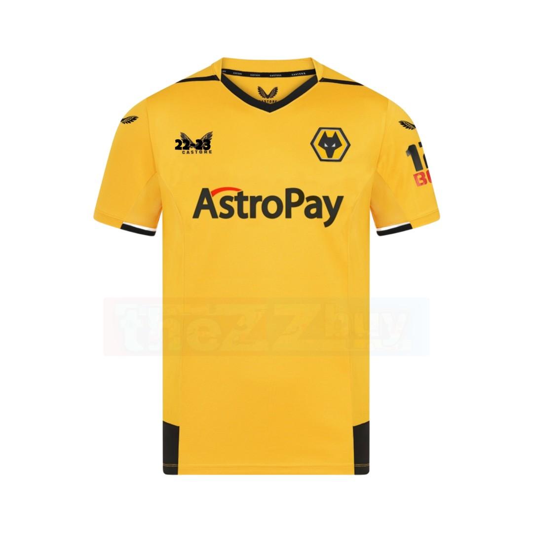Wolves pro Home Jersey 2223 Football Jersey Soccer Jersey tshirt, Men