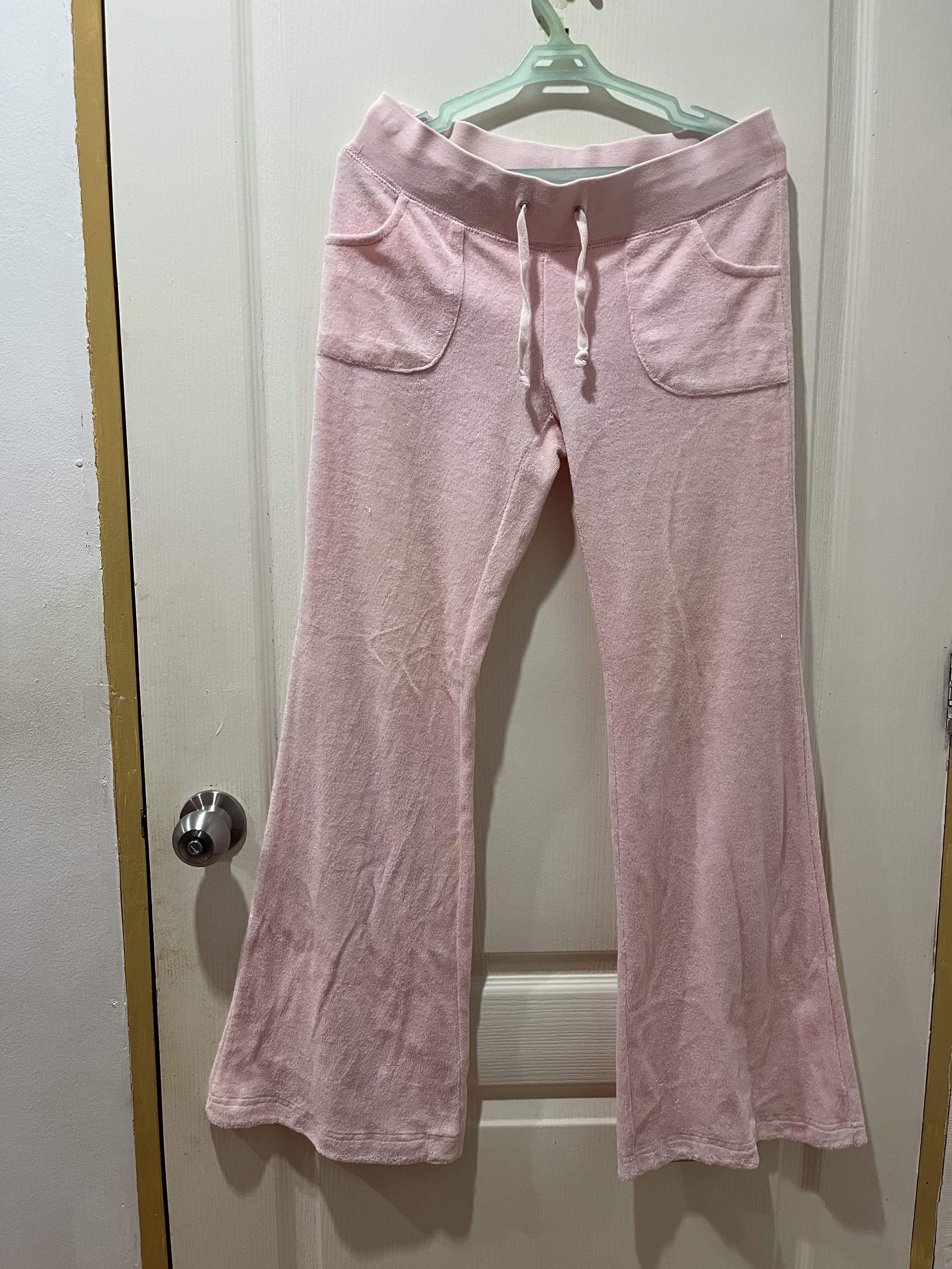 y2k low waist flare sweatpants juicy couture insp, Women's Fashion,  Bottoms, Other Bottoms on Carousell