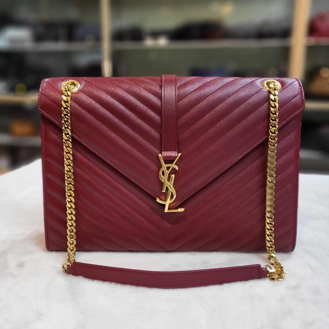 YSL Envelope Large Flap Bag Luxury Bags Wallets on Carousell