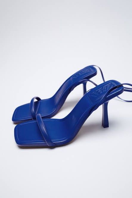 Zara on sale blue sandals