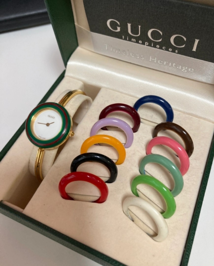 AUTHENTIC GUCCI BEZEL BANGLE WATCH Luxury Watches on Carousell