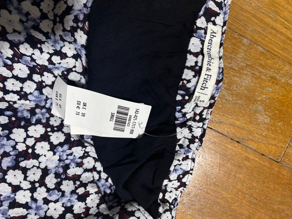 Abercrombie Ruched High-Slit Midi Skirt, Women's Fashion, Bottoms ...