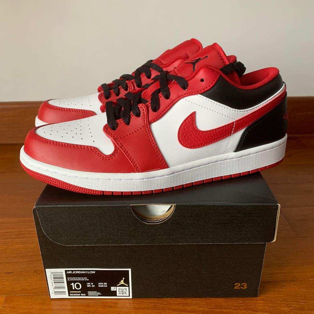 Air Jordan 1 Low Chicago Bull Men s Fashion Footwear Sneakers