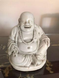 Antique old porcelain Laughing Buddha