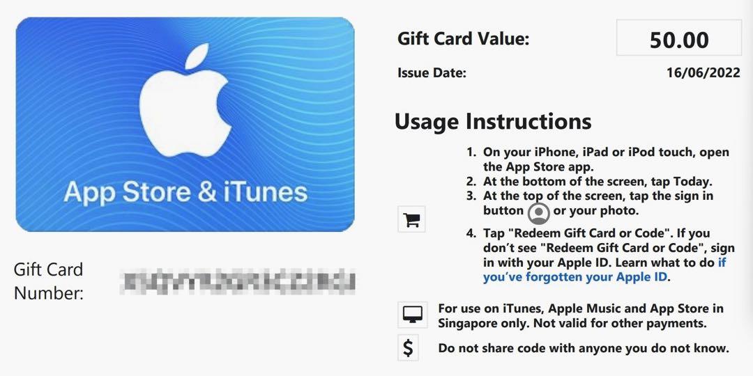 App Store&iTunes Gift card, Tickets & Vouchers, Vouchers on ...