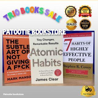 Atomic Habits + The Subtle Art + 7 Habits of Highly Effective People Bubdle [SALE]