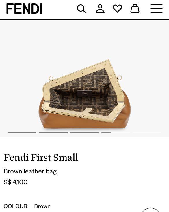 FENDI FIRST SMALL BAG Caramel Leather ref.843622 - Joli Closet
