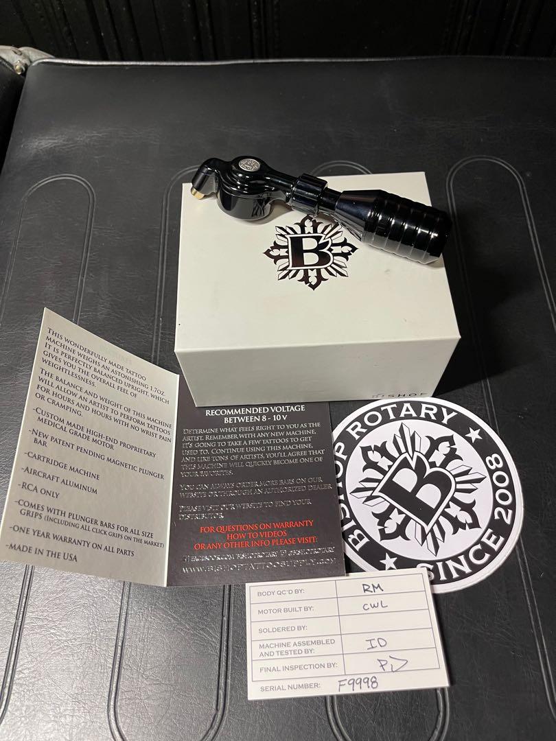 Fantom Rotary Tattoo Machine (Black) 3.5mm Stroke with Grip