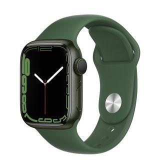 BNIB Apple Watch Series 7 > Green Aluminum Case with Clover Sport Band